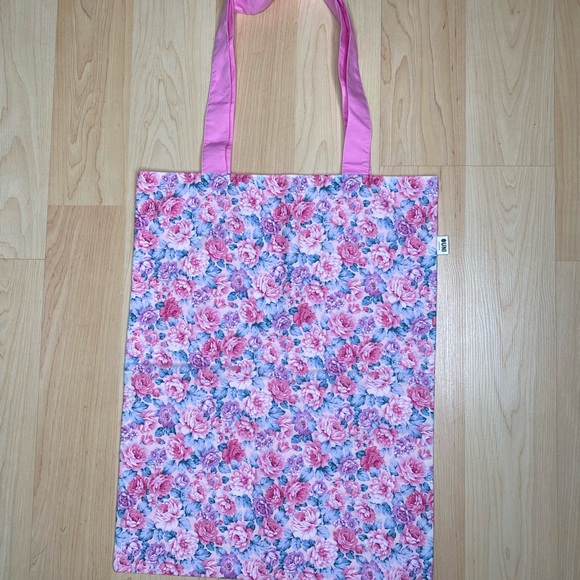 Floral fabric tote bag - Picture 4 of 4